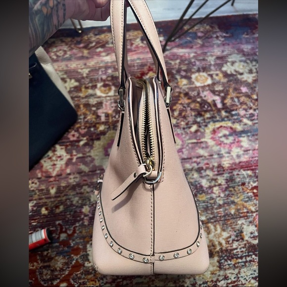 Soft pink Medium Kate Spade diamond studded bow tote. $150 OBO - Picture 5 of 6